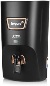 Livpure Glo Star Copper Water Purifier | Free Standard Installation | 8 Stage Advanced Purification | RO+UV+UF Copper | Mineraliser | In Tank UV Sterilisation | 7L Storage Capacity | Black
