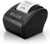 MUNBYN POS Printer, Receipt Printer USB Ethernet 80MM Thermal Printer, Black Supermarket POS Kitchen Printer with Auto Cutter Support Cash Drawer, Windows, Mac, Linux and Chrome OS