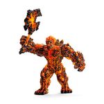 Schleich Eldrador Creatures Mythical Lava Monster - Lava Monster with Magic Axe, Posable Lava Golem Fantasy Action Figure, Highly Durable,for Boys and Girls Ages 7+