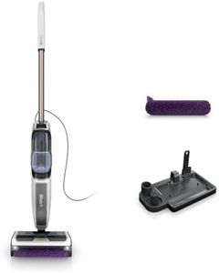 Shark SteamPickUp 3-in-1-Dampfreiniger, harte Böden, chemiefrei, reinigt nassen & trockenen Schmutz, 420ml Fassungsvermögen, Extra-Bürstenrolle, Aufbewahrungsstation, Bürstenrollenhalter, Weiß SD200EU