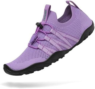 Mishansha Water Shoes for Women Men Barefoot Beach Shoe Quick Dry Aqua Swim Socks for Surfing Yoga Size 8.5 Women/ 7 Men Light Purple