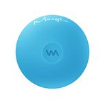 Maxgia 2" Mini Massage Ball, 5 Speeds Vibrating Massage Roller Ball for Palm, Hand, Foot, Leg, Neck, Back, Trigger Point Muscle Therapy Ball for Myofascial Release, Plantar Fasciitis Relief, Blue