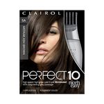 Clairol Perfect 10 by Nice'n Easy Permanent Hair Dye, 5A Medium Ash Brown Hair Color, 1 Count