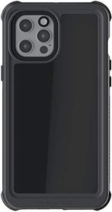 Ghostek NAUTICAL iPhone 12 Pro Waterproof Case Screen and Camera Lens Protector Built-In Full Body Armor Heavy Duty Rugged Protective Phone Covers Designed for 2020 Apple iPhone 12 Pro (6.1in) (Black)