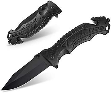 HONZIN Coltello Pieghevole 5-in-1 Coltello Tascabili Multiuso Portatile Coltellino Pieghevole da Campeggio, con Custodia Rigida
