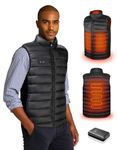 Loowoko Heated Vest for Men with Battery Pack Included, Lightweight Men's Electric Heating Vests Rechargeable for Winter