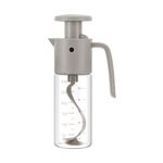 Vucchini Salad Dressing Mixer, 300ml Bird-like Sauce Shaker Grey, Adjustable Flowing Rate, Dishwasher Safe, Storage Bottle Suitable for Oil, Vinegar, Kitchen Restaurant Cooking