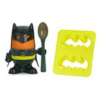 Paladone PP4431DC Batman Breakfast Set with Egg Cup, Topper, Spoon, Toast Cutter, Officially Licensed DC Comics Product, Multi-Colour, 6 x 20 x 14 cm