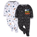 Gerber Baby Boys' 2-Pack Sleep 'N Play Toddler Sleepers, Sky, 6-9 Months (Pack of 2)