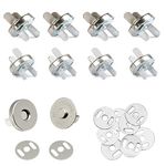 Magnetic Snap Fasteners Snap Clasps Buttons for Handbag Purse Wallet Outdoor Backpack DIY Accessories Bag Snap (25 Pack,18 mm)