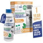 Breville Compatible Descaling Solution. 2 Bottles of Breville Descaler Solution. Breville Descaling Kit Removes Limescale For Hotter Coffee. 4 Uses Descaler For Breville Coffee Machines.