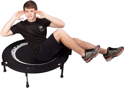 MaXimus PRO Folding Rebounder Trampoline – Compact Fitness Mini Trampoline