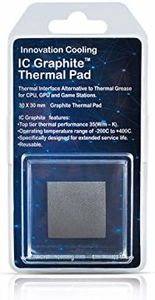 Innovation Cooling Graphite Thermal Pad – Alternative to Thermal Paste/Grease 30 X 30 mm
