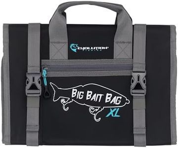 Evolution Fishing Big Bait Bag XL – Roll-Up Swimbait Storage Bag for Large Glide Baits, 6 PVC Pockets, Tarpaulin Construction, Weep Holes