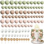 Tondiamo 108 Pcs Balls Cake Topper 