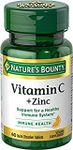 Nature's Bounty Vitamin C Plus Zinc Quick Dissolve Tablets 60 Ea Buy Packs and Save (Pack of 2)