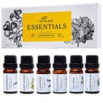 Essential Oils by Pure Essentials 100% Pure Oils kit- Top 6 Aromatherapy Oils Gift Set-6 Pack, 10Ml