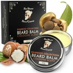 Red-Blooded Beard Balm For Men - Cologne Scent With Organic Jojoba Oil - Styles, Strengthens & Softens Beards & Mustaches - All Natural and Vegan Beard Wax for Men