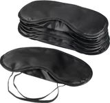 Mudder Blindfold Eye Mask Shade Cover for Sleeping with Nose Pad, 10 Pack