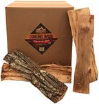 Smoak Firewood 16inch Length Premium Cooking Wood & Firewood Logs – Used for Grills, Smokers, Pizza ovens, stoves, firepits or fireplaces – USDA Certified Kiln Dried (Hickory – 60-70lbs 16inch Wood)