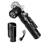 NITECORE MT21C 1000 Lumen 90 Degree Tiltable Head Multifunction LED Headlamp Flashlight with High Capacity USB Rechargeable Battery and Hard Duty Holster