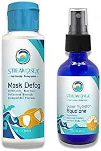 STREAM 2 SEA Mask Defog and Squalane Oil for for Moisturized Skin and Hair with Vitamin E - Natural Protection, Hydration, Clear Diving Vision for Goggles and Lenses Defog - Reef Safe, Paraben Free