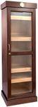 Humidor Supreme Tower Humidor with Adjustable Shelves - Mahogany Finish | Large Capacity Cigar Cabinet with Tempered Beveled Glass Door, Hygrometer & Dried Spanish Cedar Lining - Holds 3000 Cigars