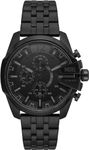 Diesel Watch for Men Baby Chief, Quartz Movement, 48 mm Black Stainless Steel Case with a Stainless Steel Strap, DZ4617