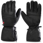 Savior Heated Gloves for Men Women, Electric Heated Gloves,Heated Ski Gloves (L)