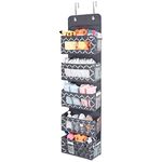 REGALMATE Over Door Storage Rack - Baby Caddy Organiser - Behind the Door Hanging Organizers with Pockets - Back of Door Smart Space-Saving Solutions for kids' Bedroom Bathroom Utility Room & Nursery