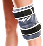 Magic Gel Ice Pack for Knees - Reusable Cold Wrap for Injuries - Soft Flexible Cooling for Icing Knee, Elbow, Calf, Wrist - Adjustable Wraparound Straps