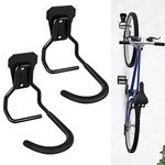 Sinoer 2 Pack Bicycle Holders Vertical Bicycle Hooks，Bike Hanger Rack,Heavy Duty Home Storage Rack Wall Mounted Hanger Wall Mount Bicycle Rack Holder,Bike Stand for Garage