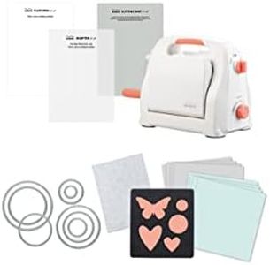 Bira 6 inch Adjustable Die Cutting & Embossing Machine STARTER KIT, 15 pc. Feeding Slot 6-1/4" for 6" Paper and Other Materials (Starter Kit)