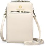 SENDEFN Phone Bags for Women Crossbody Genuine Leather Small Crossbody Purses for Women Multi-compartment Cell Phone Purse with Shoulder Strap