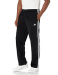 adidas Men's Essentials Warm-Up Open Hem 3-Stripes Tracksuit Bottoms