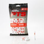 Pride Professional Tee System, 2-1/8 Inch Shortee Golf Tees - 120 Count Bag (Red on White)