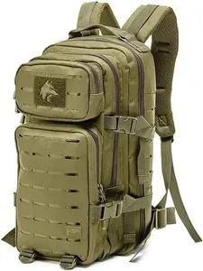 WOLF TACTICAL Molle Backpack Small Tactical Backpack Small Concealed Carry Backpack CCW Backpack Bug Out Bag 24L EDC Daypack (OD Green)