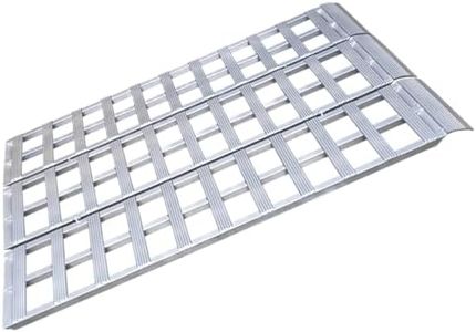 GEN-Y HITCH Trifold Aluminum Loading Ramp, 69x45 Inch, 1500 lbs Capacity, 56 lbs