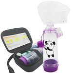 Inhaler Spacer with Adult Mask Include Travel Case, Asthma Inhaler with Mask Compatible with Carrying Case (Adult Mask)