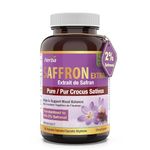 Herba Saffron Supplement – 90 Capsules | Saffron Extract Standardized to 2% Safranal and 3% Crocin | 15mg Saffron from Pure Crocus Sativus | Helps to Support Mood Balance | NPN from Health Canada