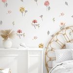 Pumkins Floral Garden Wall Stickers for Kids Baby Wall Stickers Kids Room Bedroom Playroom Nursery Living Room D�cor Wall Art Wall Decoration Boho