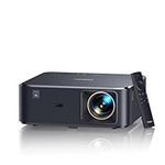 Smart Projector 4K with Google TV, Sound by JBL/Dolby Audio, Auto Focus & Auto Keystone, YABER K2s WiFi 6 Two-Way Bluetooth Full HD 1080P Outdoor/Home Projector for Bedroom, Black