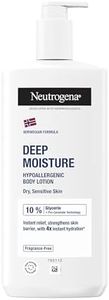 Neutrogena Norwegian Formula Deep Moisture Hypoallergenic Body Lotion (1x 400ml), Fragrance-Free Hypoallergenic Body Moisturiser for Sensitive and Dry Skin, Provides 48-Hour Moisturisation