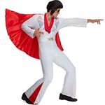 Morph Vegas Rock Star Costume 70s Fancy Dress Mens Halloween Costumes For Men, Stag Costume Men Large