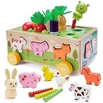 Toddlers Montessori Wooden Farm Toy