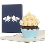 Birthday Card I Congratulations Pop Up Card Cupcake for Kids, Adults I Unusual Invitation to a Birthday Party I Inventive Voucher I for Many Occasions, G19