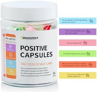 HIONXMGA Positive Messages in a Bottle (60+ Positive Affirmations),Self Care Gifts for Women Men Stress Relief Get Well Soon,Self Care Kit Pre-Written Daily Messages for Relaxation,Inspiration