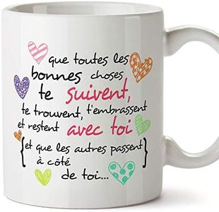 Mugffins Mug/Tasse pour Motiver 350ml (Être Motivé) - Idées Cadeaux avec Messages Motivant