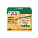 NATURES ESSENCE Advanced Glowing Gold Facial Kit, 250 gm