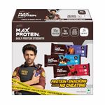 RiteBite Max Protein Daily Assorted Protein Bars with 10g Protein, 5g Fiber & 21 Vit. & Minerals | 0 Added Sugar, No Cholesterol & Trans Fat For Upto 2h of Energy, Healthy Snack, 50g (Pack of 6)